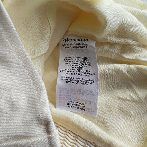 REFORMATION Melanie Top in Ivory, size 2 - Picture 7 of 8